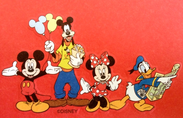 Close-up of an envelope I purchased in WDW several years ago. Yup, I would be Donald Duck in this scene.